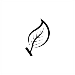 Fresh natural plant Leaf icon | vector design