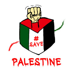 Save Palestine. Abstract concept flag background. Save Palestine concept vector illustration, Save Gaza