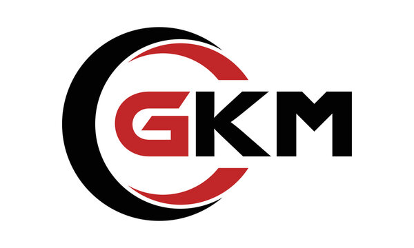 GKM three letter swoosh logo design vector template | monogram logo | abstract logo | wordmark logo | letter mark logo | business logo | brand logo | flat logo | minimalist logo | text | word | symbol