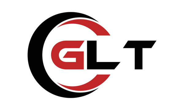 GLT three letter swoosh logo design vector template | monogram logo | abstract logo | wordmark logo | letter mark logo | business logo | brand logo | flat logo | minimalist logo | text | word | symbol