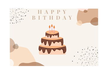 happy birthday vector card