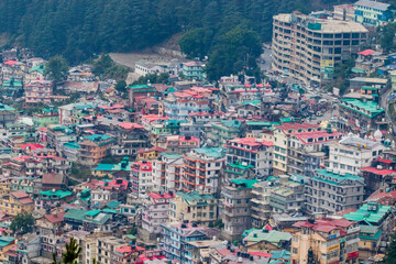 Fototapeta na wymiar Various views of Shimla in monsoon