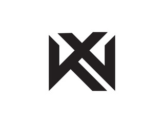Creative KW lettering vector logo design. WK logo. K letter and W letter