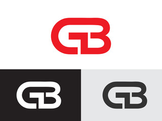 GB letter logo design. GB letter. Lettering logo. Alphabet. premium vector