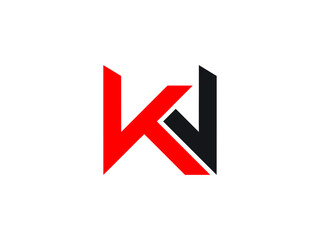 KW letter logo design. KW logo. Unique logo. K and W letter