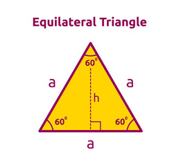 Vector illustration of an equilateral triangle