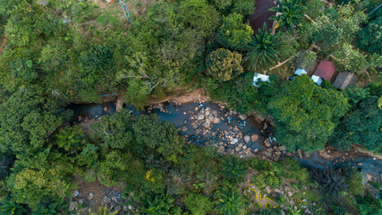 Aerial view of the Morogoro rock garden in  Tanzania