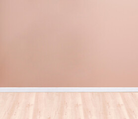 bright empty interior design, stone wall. 3D illustration