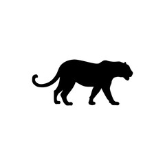 Obraz premium Vector illustration of a black leopard