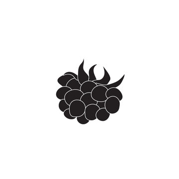 black blackberry fruit isolated white background clip art preview