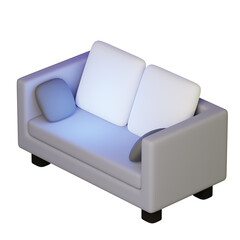 sofa isolated on white