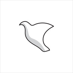 logo image in the shape of a dove