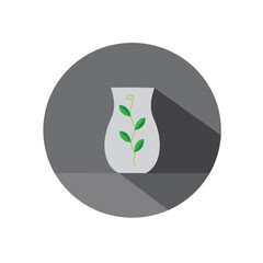 image of a vase inside a round ring