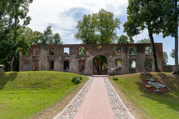 Ruins of old Grobina castle.