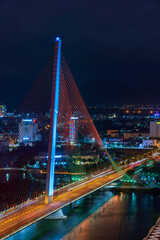 Obraz premium Nightscape of Da Nang city.