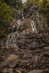 waterfall in the mountains