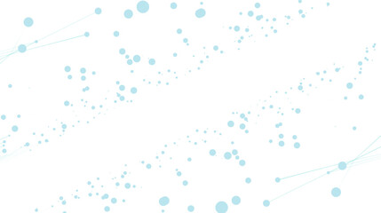 Abstract technology wave. Flow of particles. Big data transfer visualization. Vector illustration.