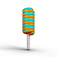 Chocolate candy icon isolated 3d render illustration