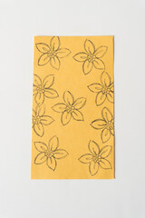 paper with decorative pattern (yellow)