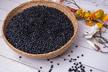 healthy food delicious grain black beans
