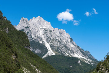 Fototapeta na wymiar Creta Grauzaria, Alpi Carniche. Friuli Venezia Giulia