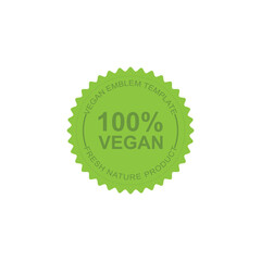 Vegan Friendly Food Icon Badge Design