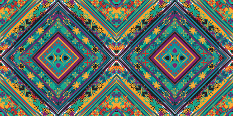 seamless ethnic pattern design.Geometric ethnic oriental ikat pattern traditional Design.ethnic oriental pattern,fabric,embroidery.Mexican pattern.merican pattern.latin african.indian fabric.Mexican