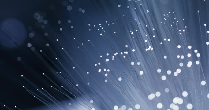 Close up of optical fiber