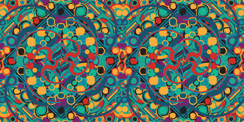 Fototapeta premium seamless ethnic pattern design.Geometric ethnic oriental ikat pattern traditional Design.ethnic oriental pattern,fabric,embroidery.Mexican pattern.merican pattern.latin african.indian fabric.Mexican