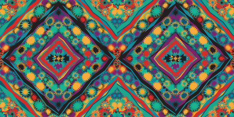 seamless ethnic pattern design.Geometric ethnic oriental ikat pattern traditional Design.ethnic oriental pattern,fabric,embroidery.Mexican pattern.merican pattern.latin african.indian fabric.Mexican
