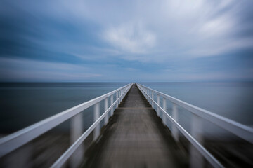 Fototapeta premium wooden pier on the sea