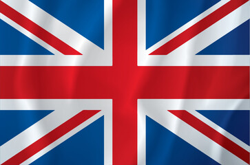 Flag of Great Britain. Vector drawing icon
