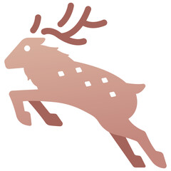 Christmas Reindeer jump icon