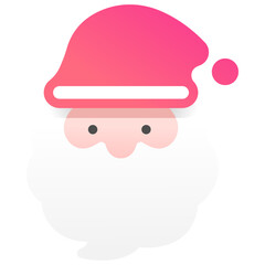 Obraz na płótnie Canvas Christmas Santa claus icon