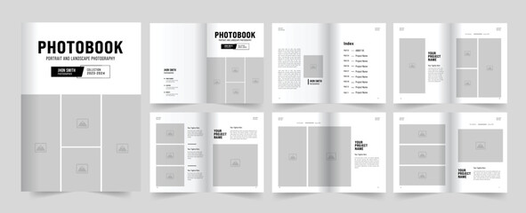 Photo book Design or portfolio Design template 
