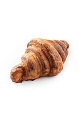 croissant close-up on a white background