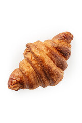 croissant close-up on a white background