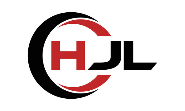 HJL three letter swoosh logo design vector template | monogram logo | abstract logo | wordmark logo | letter mark logo | business logo | brand logo | flat logo | minimalist logo | text | word | symbol