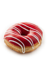 donut closeup isolated on white background
