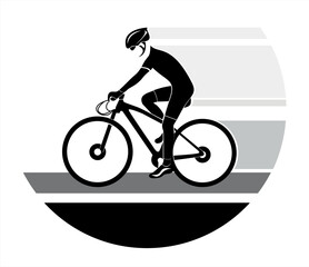 Fototapeta premium person riding a bicycle