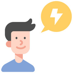 think save energy icon