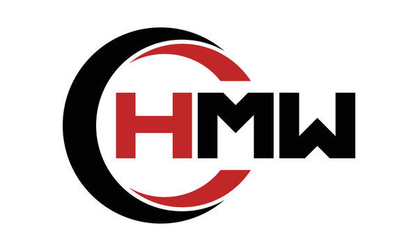 HMW three letter swoosh logo design vector template | monogram logo | abstract logo | wordmark logo | letter mark logo | business logo | brand logo | flat logo | minimalist logo | text | word | symbol