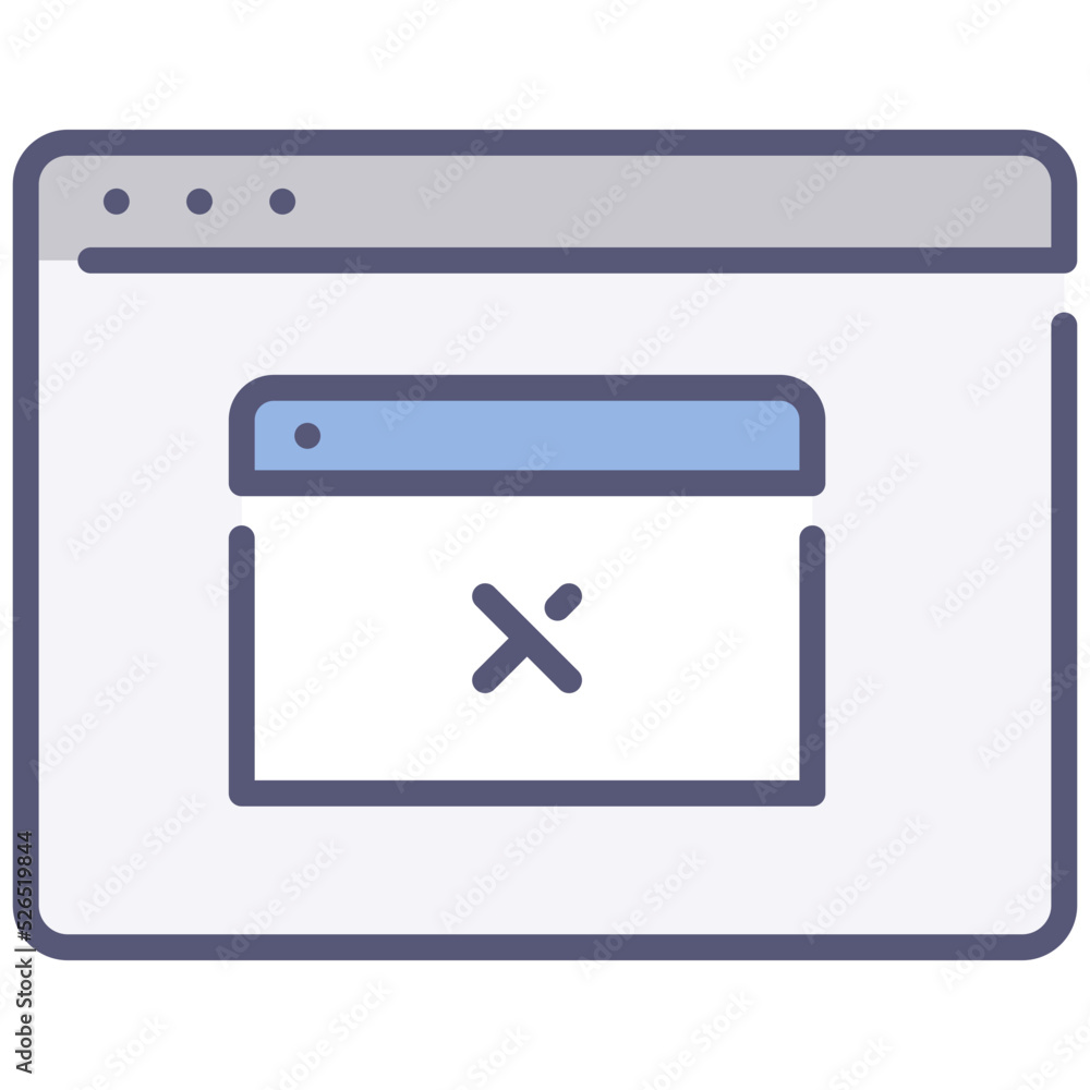 Wall mural website popup icon