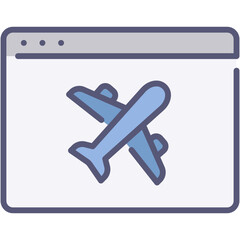 website flight icon
