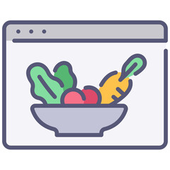 website healthy food icon