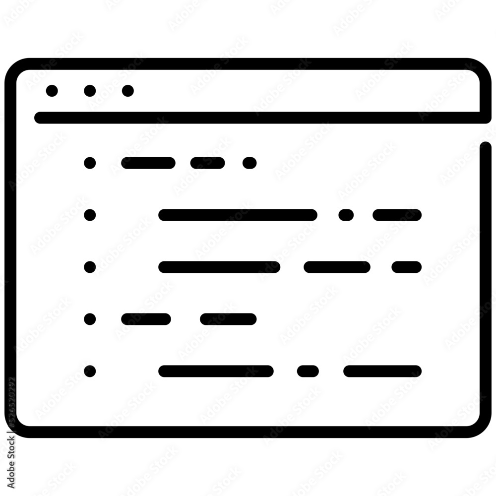 Wall mural website coding icon
