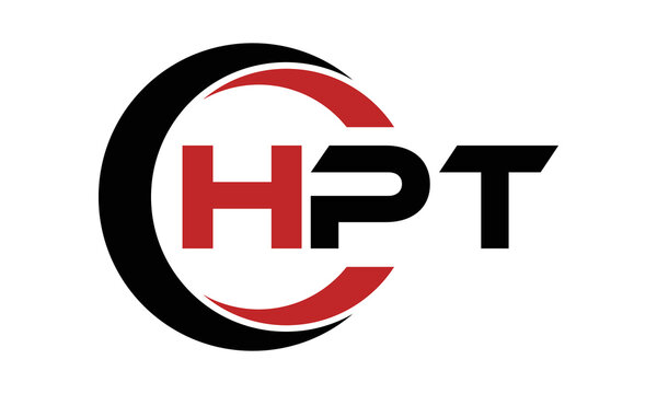 HPT three letter swoosh logo design vector template | monogram logo | abstract logo | wordmark logo | letter mark logo | business logo | brand logo | flat logo | minimalist logo | text | word | symbol