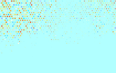 Light Blue, Yellow vector Blurred bubbles on abstract background with colorful gradient.