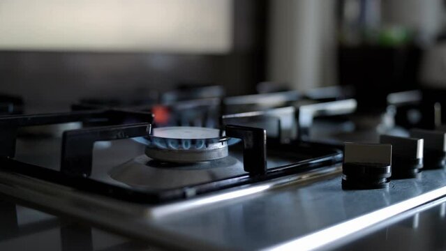Gas Stove is switched on - Natural Gas Crisis