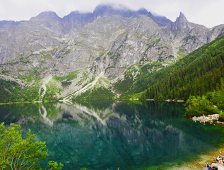 The lake Morskie Oko (Eye of the Sea) in Tatry, Poland © Nick-Luhminski